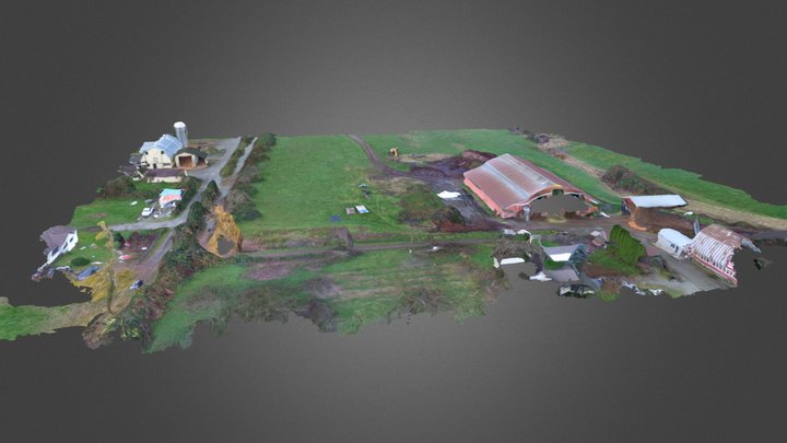 Future Robot Barn Location 3D Model