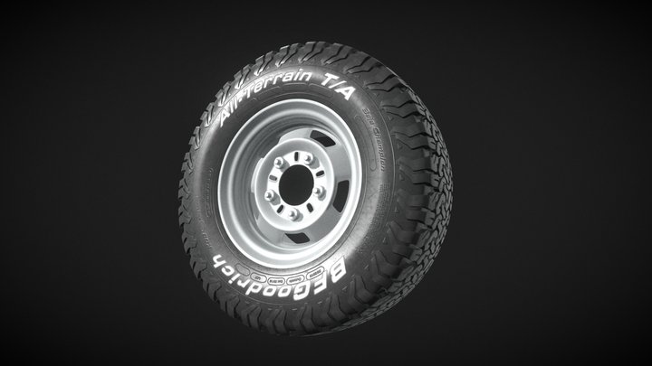 BFGoodrich allterrain offroad tyre 3D Model