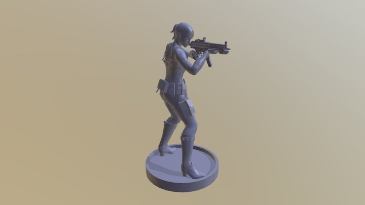 Sheva Alomar RE5 Zombicide Survivor 3D Model