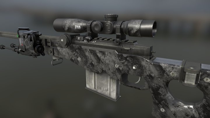 L115A3 - Full Featured AWM 3D Model