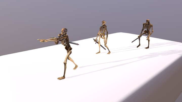 Skeleton Army Game Project "Soul War" 3D Model