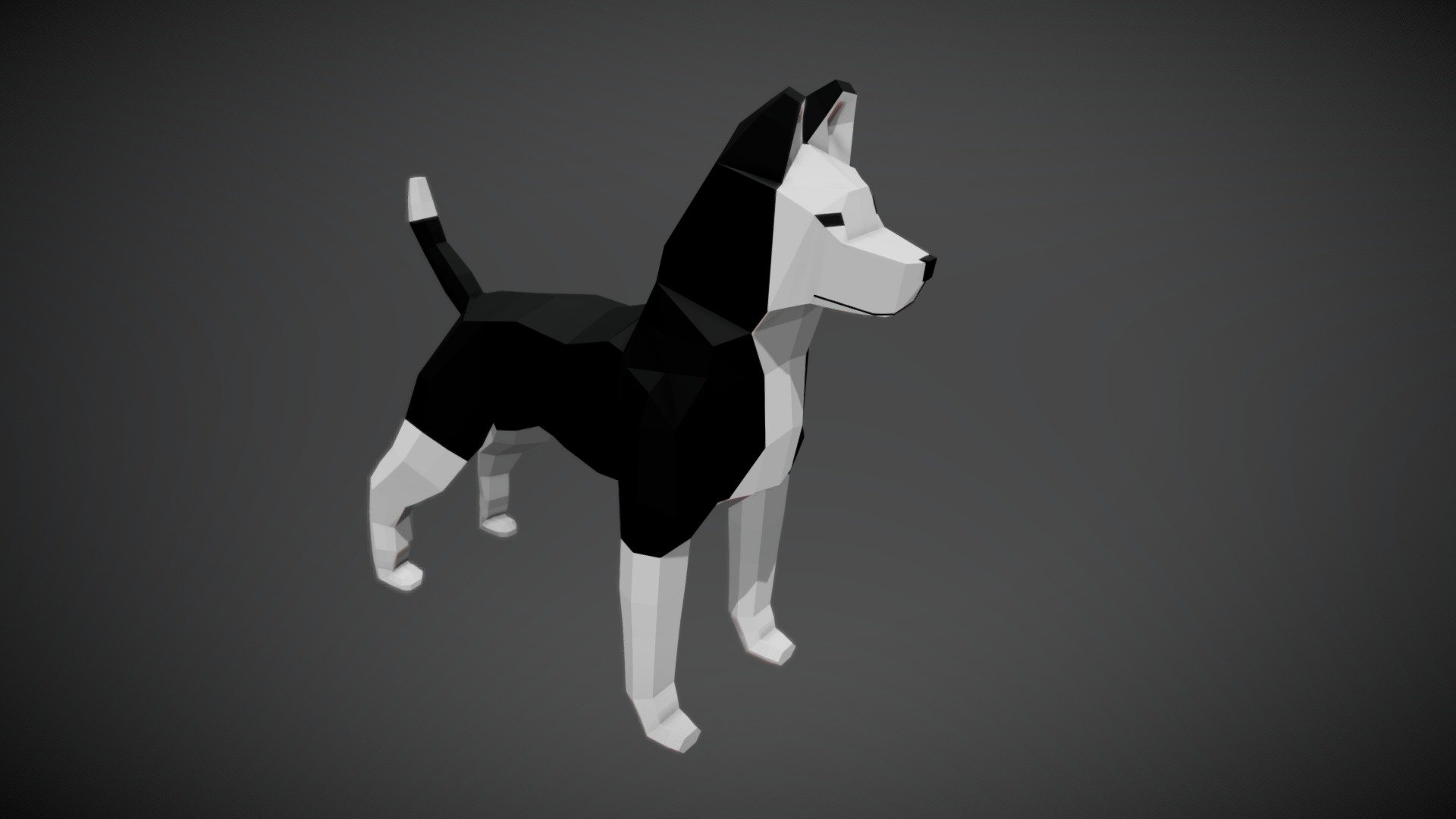 Low poly Husky Woofer