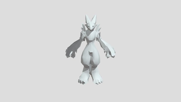 3D Renamon Model (College Project) 3D Model