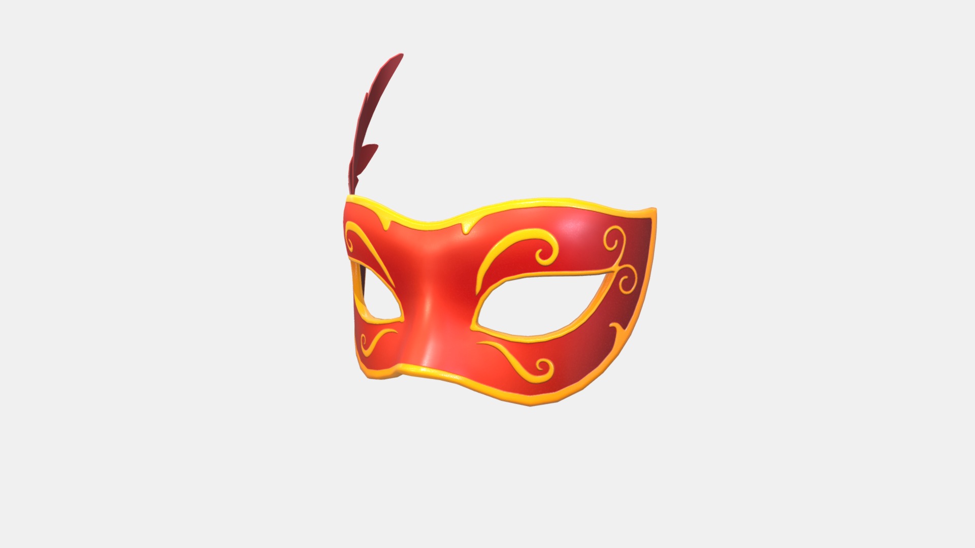 3D model Carnival Mask - This is a 3D model of the Carnival Mask. The 3D model is about logo.