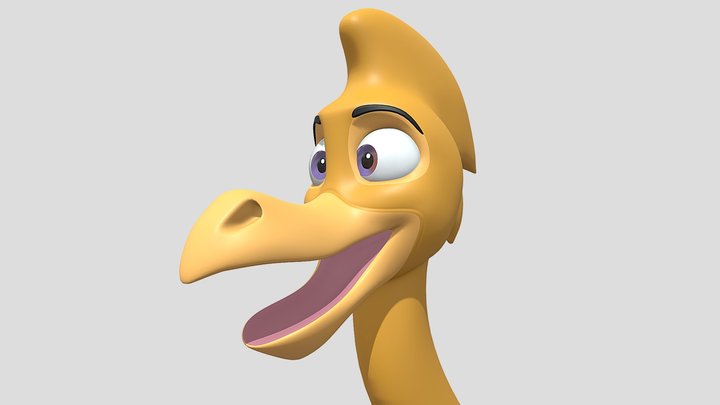Luois open mouth 3D Model