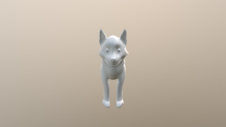Husky Lowrez 3D Model