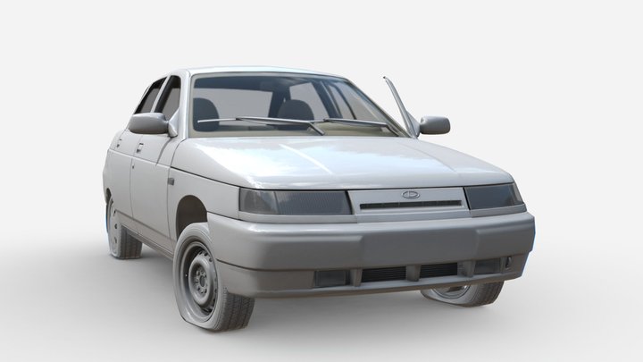 Lada 2110 WIP 3D Model