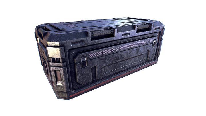 Military Container  Free 3D Model