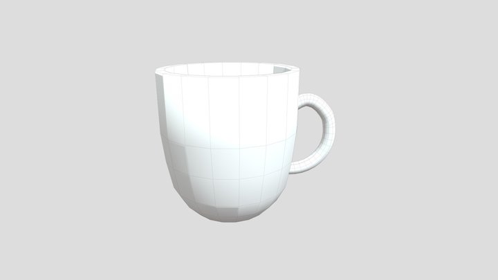 CUP Low Poly 3D Model