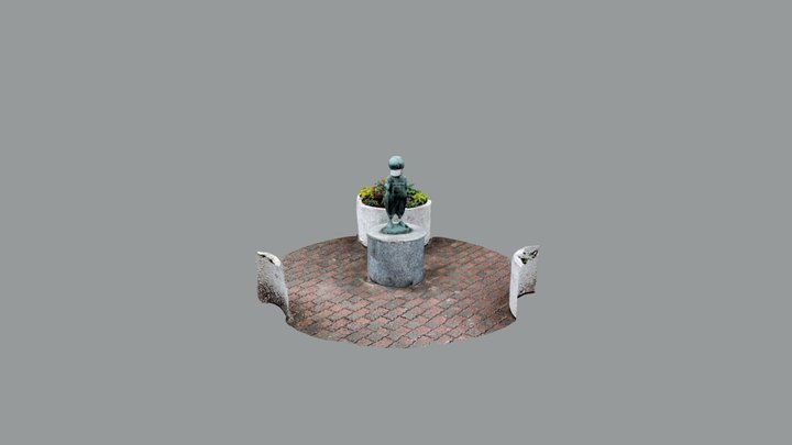A Bronze Statue 3D Model