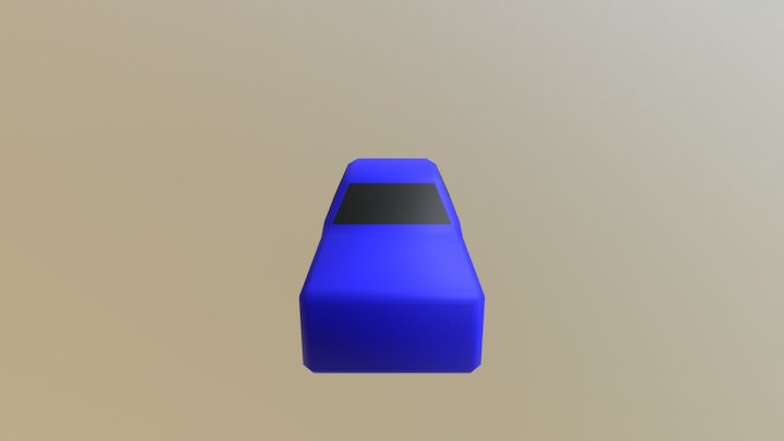 Blue Car Blend 3D Model