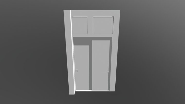 Шкаф купе в прихожей 3D Model