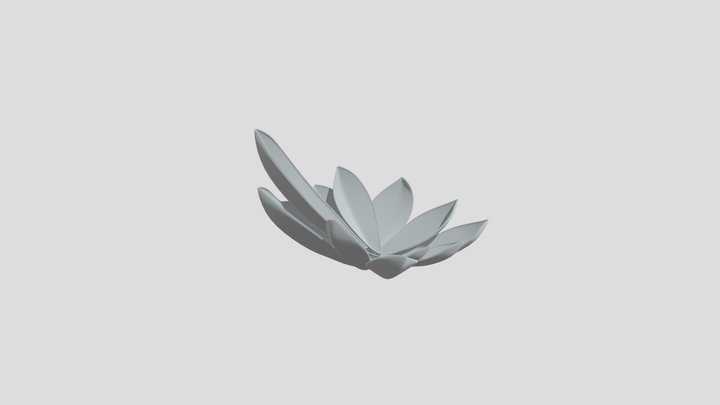 Simple Lotus 3D Model