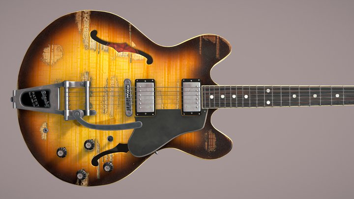 Gibson es-335 relic 3D Model