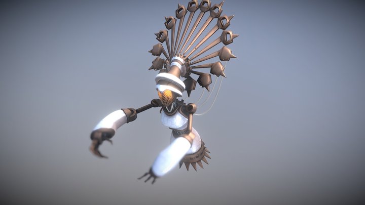Artificer Queen - Steampunk Game Asset 3D Model