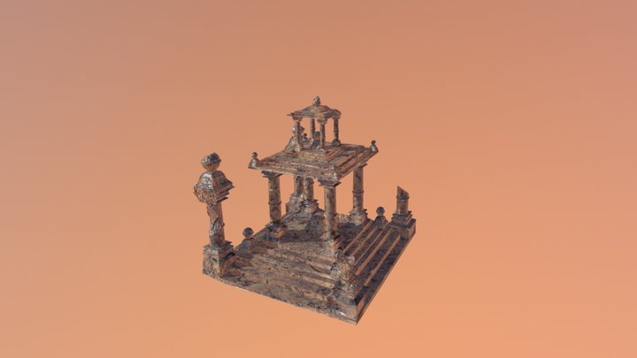Altar ruins 3D Model