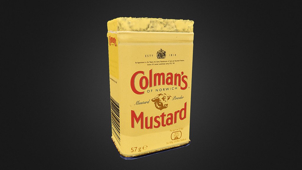Colmans Mustard Tin - Cross Polarisation Scan