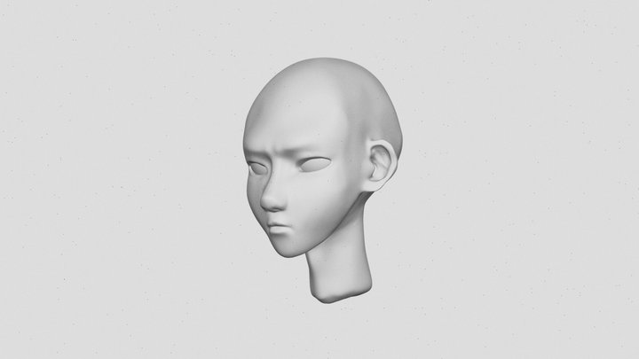 stylized headsculpt 3D Model