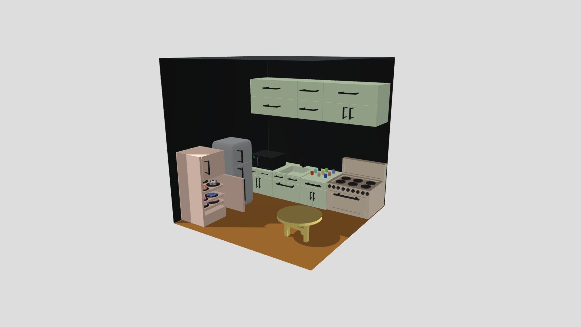 Kitchen - Download Free 3D model by nourelshaer [0bb1467] - Sketchfab