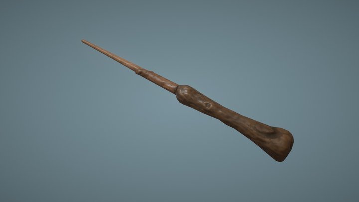 Harry Potter's magic wand | Low-Poly 3D Model