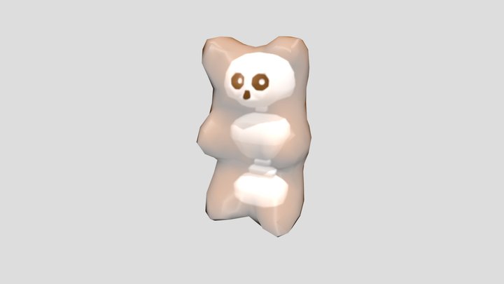 Gummy Bear Skeleton 3D Model