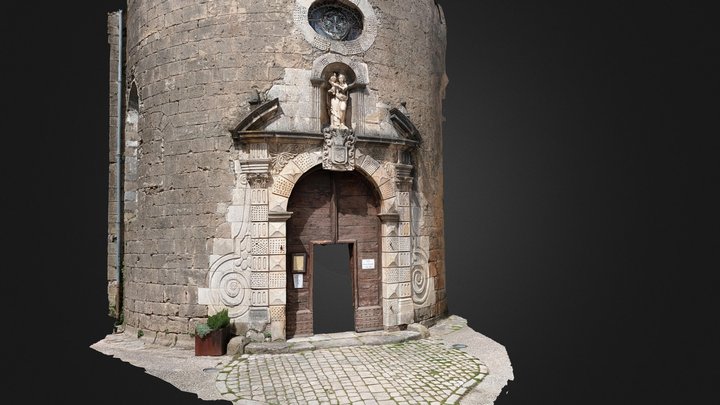 Portail église Sainte-Eulalie de Cernon 3D Model