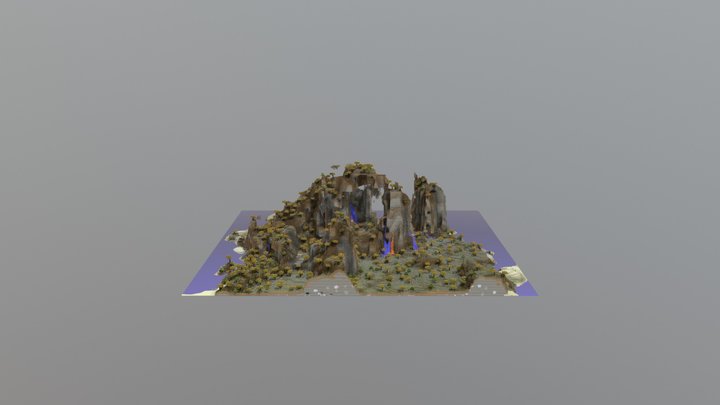 奇特地形 in Minecraft 3D Model