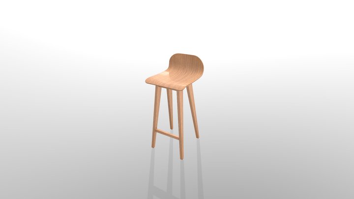 Loft bar chair 3D Model