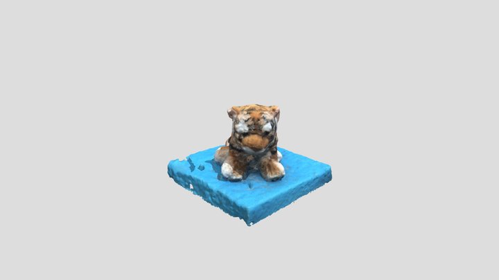 Unfinished Tiger Plush Toy - Photogrammetry 3D Model