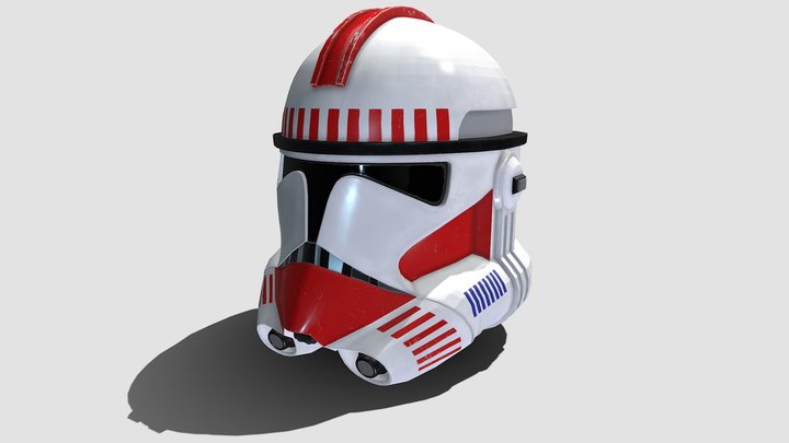Star Wars - Phase II CG Clone Trooper Helmet 3D Model