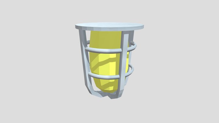 Lower Poly Explosion Proof Lamp 3D Model