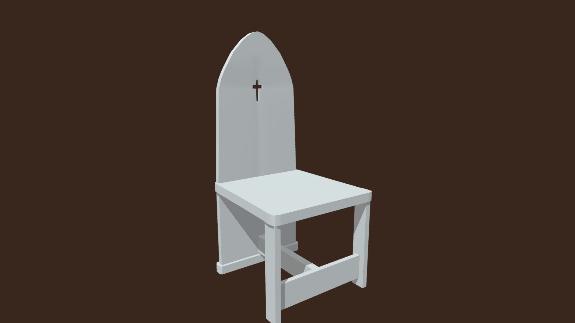 Cadeira de Igreja 01 Church Chair 01 Download Free 3D model by