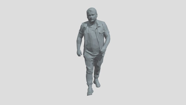 Lowpoly Male Walking