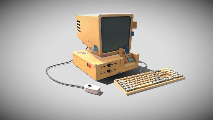 Old computer 3D Model