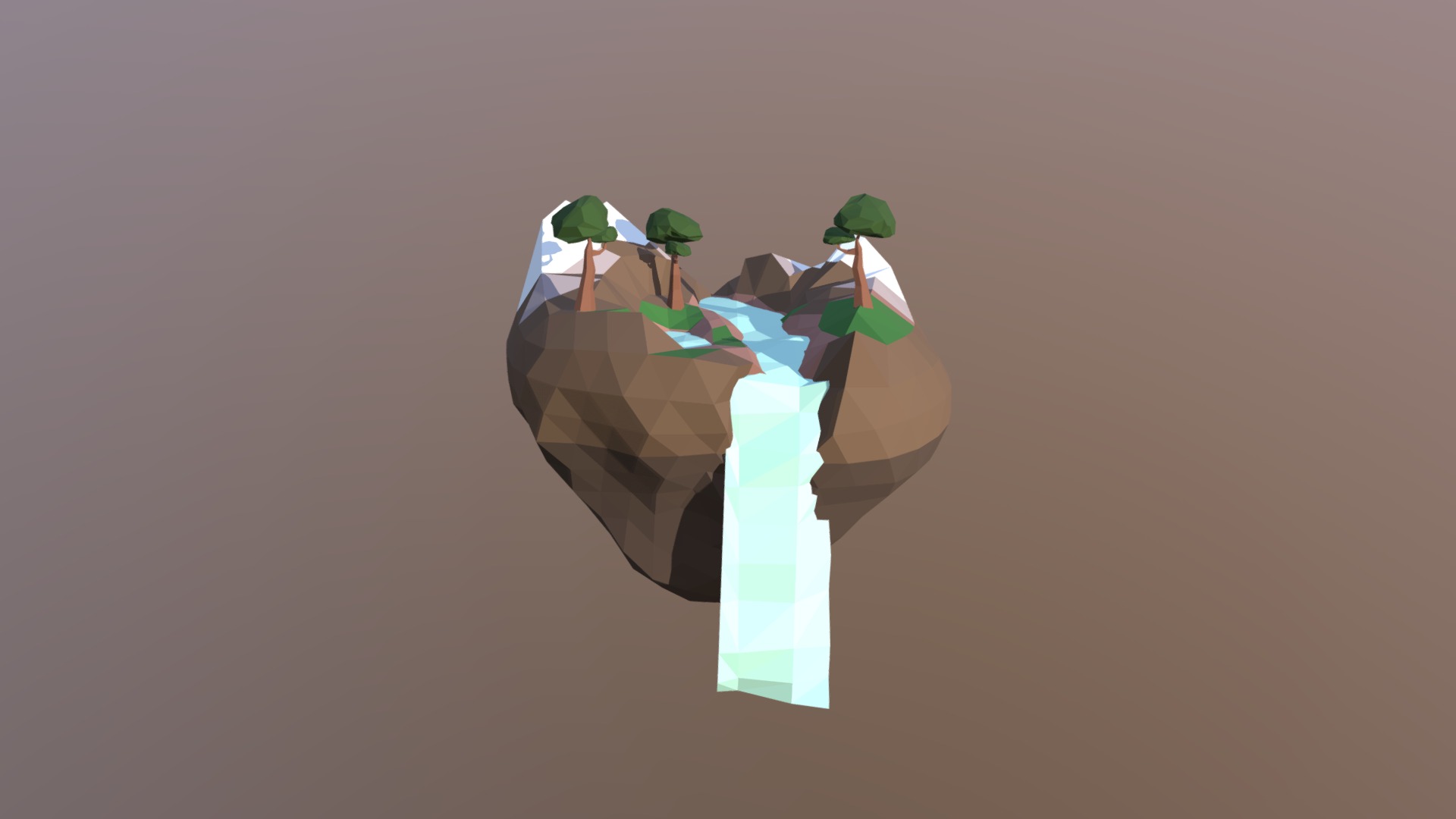 Low Poly Island - 3D model by stCourtney [0bbb950] - Sketchfab