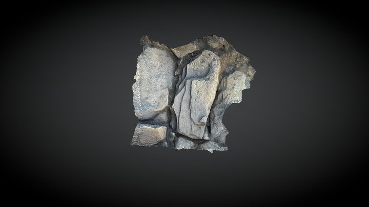 Aberlemno New Pictish Symbol Stone 3D Model