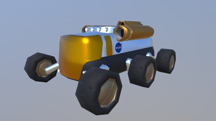 Space Rover 3D Model