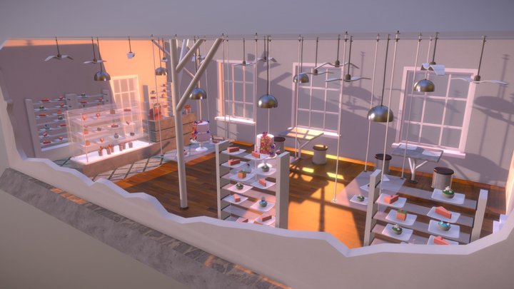 Day5_Pastry shop 3D Model