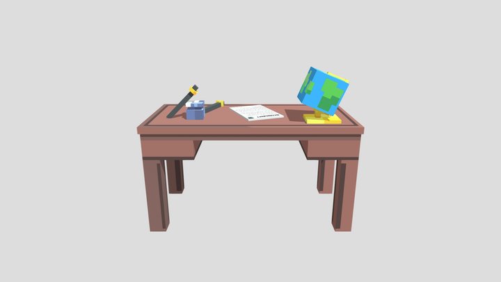 Mesa estilo Cartografia 3D Model