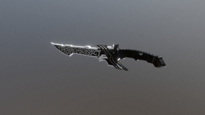 Black Sword 3D Model