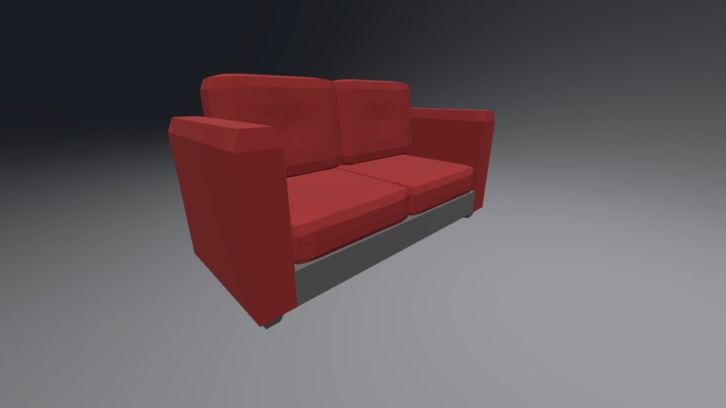 Low-poly couch
