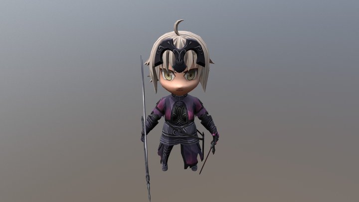Jeanne D`Arc Alter Chibi 3D Model