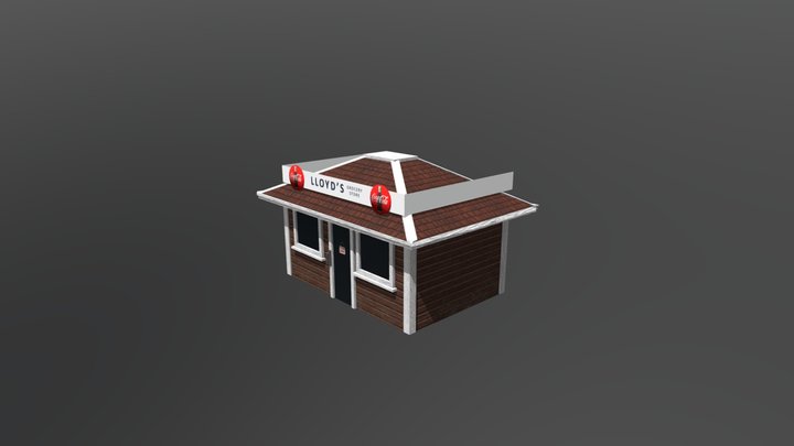 80's Grocery's store 3D Model