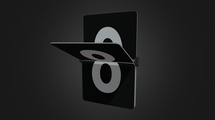 Split Flap Counter 3D Model