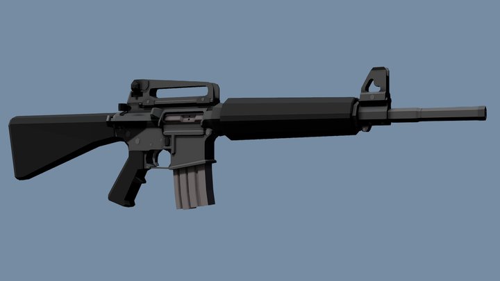 Low-Poly AA .50 Beowulf