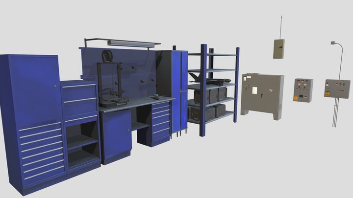 unsoloboton - drone repairing station 3D Model