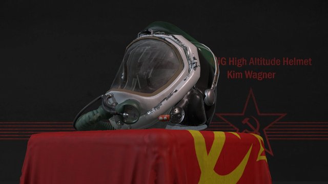 GSh-4MS Pilot Helmet 3D Model