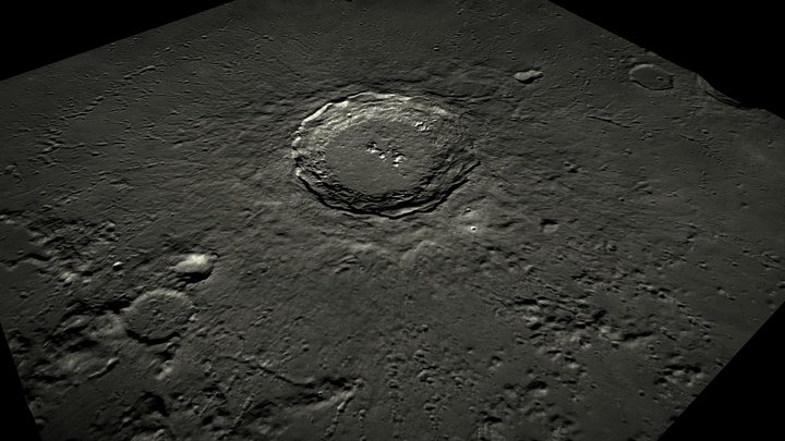 Copernicus crater on the Moon (ca 100 km diam.)