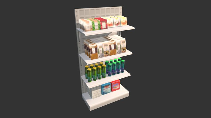 Gs Store Shelf 3D Model