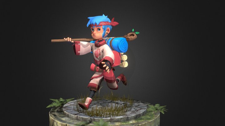 Boy stylized 3D Model